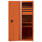 Extreme Tools RX Series 24in W x 30in D 3-Drawer/3-Shelf Side Locker, Orange/Black