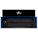 Extreme Tools RX Series 72in W x 25in D Extreme Power Workstation Hutch, Black/Blue