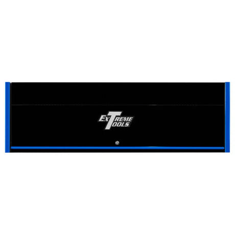 Extreme Tools RX Series 72in W x 25in D Extreme Power Workstation Hutch, Black/Blue