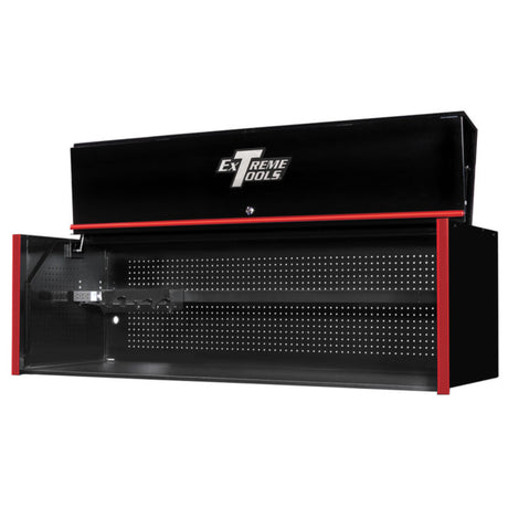 Extreme Tools RX Series 72in W x 25in D Extreme Power Workstation Hutch, Black/Red
