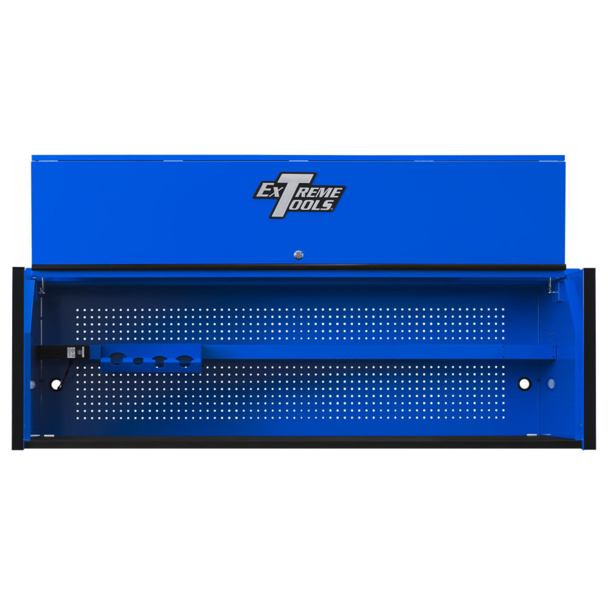 Extreme Tools RX Series 72in W x 25in D Extreme Power Workstation Hutch, Blue/Black