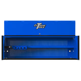 Extreme Tools RX Series 72in W x 25in D Extreme Power Workstation Hutch, Blue/Black