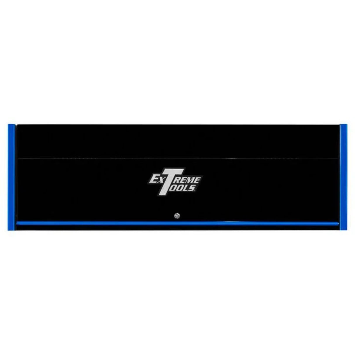 Extreme Tools RX Series 72in W x 30in D Extra Deep Hutch, Black/Blue