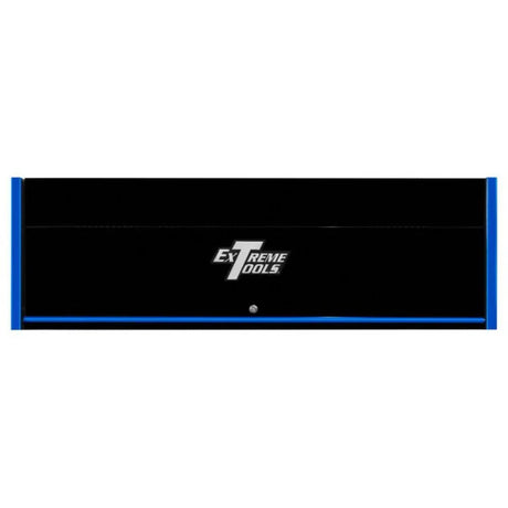 Extreme Tools RX Series 72in W x 30in D Extra Deep Hutch, Black/Blue