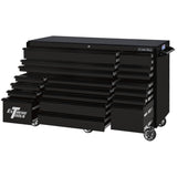 Extreme Tools RX Series 72in W x 30in D 19-Drawer Roller Cabinet, Matte Black