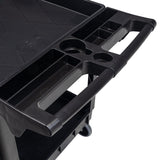 SUNEX Large Heavy-Duty 2-Shelf Utility Cart, Polypropylene, 500 lb Capacity