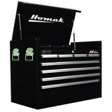Homak H2Pro 36" 8-Drawer Top Chest — 100 lb Slides, Gas Struts, EVA Liners