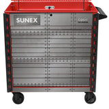SUNEX Rosie the Riveter 39" 6-Drawer Premium Service Cart, 600 lb Capacity