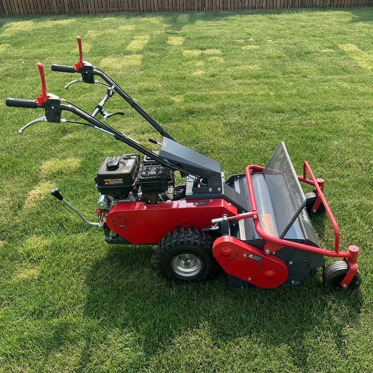 MechMaxx 27" Walk-Behind Flail Mower, 10HP 302cc, Wheeled, SFM27W
