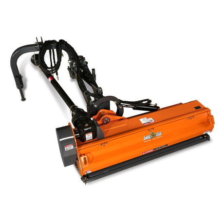 MechMaxx 72" Heavy Duty Offset Ditch Bank Flail Mower, CMR Gearbox, 90° Tilt