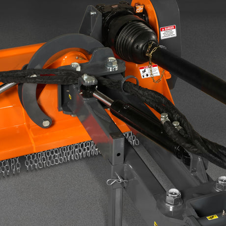 MechMaxx 72" Heavy Duty Offset Ditch Bank Flail Mower, CMR Gearbox, 90° Tilt