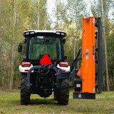 MechMaxx 72" Heavy Duty Offset Ditch Bank Flail Mower, CMR Gearbox, 90° Tilt