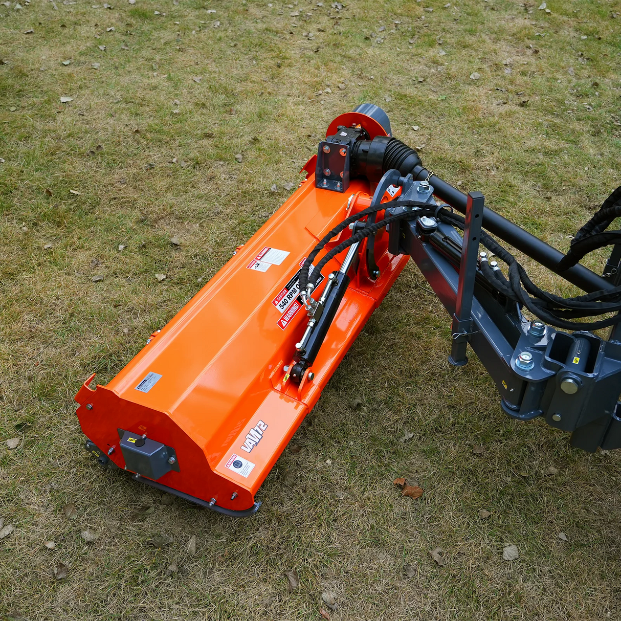 MechMaxx 72" Heavy Duty Offset Ditch Bank Flail Mower, CMR Gearbox, 90° Tilt