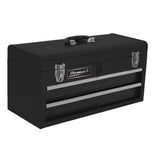 Homak 20" 2-Drawer Ball-Bearing Toolbox — 1,680 cu in, Slip-Proof Mats, Padlockable