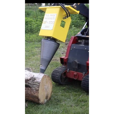 U.S. Pride HF-100 Mini Hands-Free Cone Screw Log Splitter for Mini Skid Steer Loaders