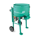 IMER Mix 120 Plus 120V 4 Cu-Ft Portable Vertical Shaft Paddle Mixer with Open Grate