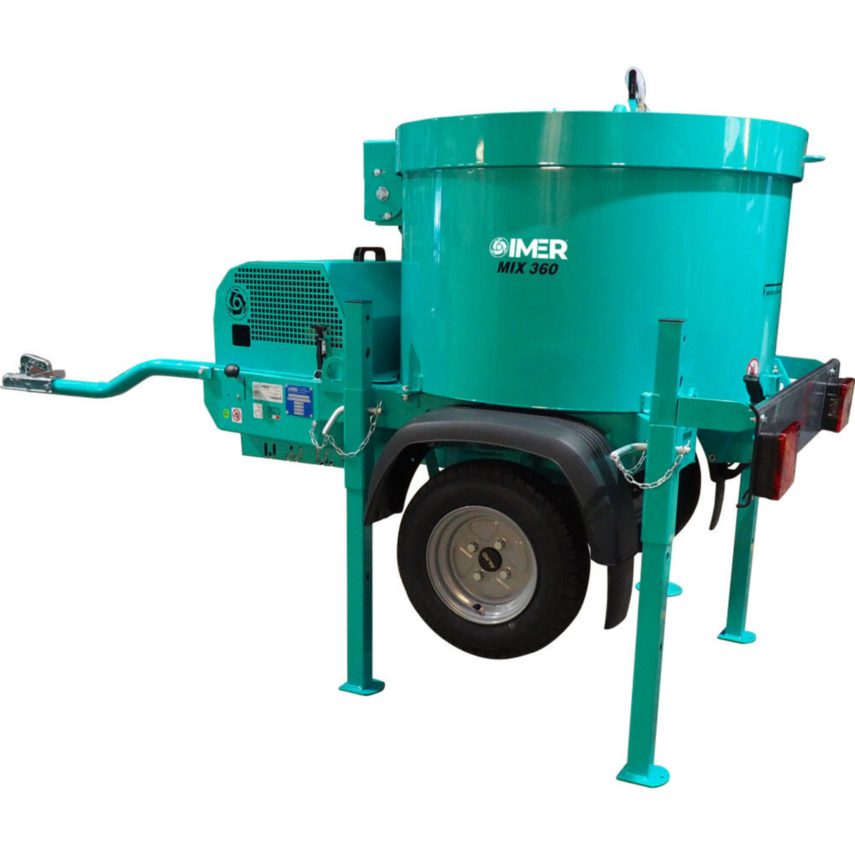 IMER Mix 360 Mortarman Towable 9CF Output Vertical Shaft Mortar Mixer