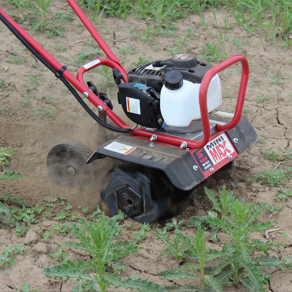 Maxim Mini Max Tiller and Cultivator, Honda GX35, Gear Drive