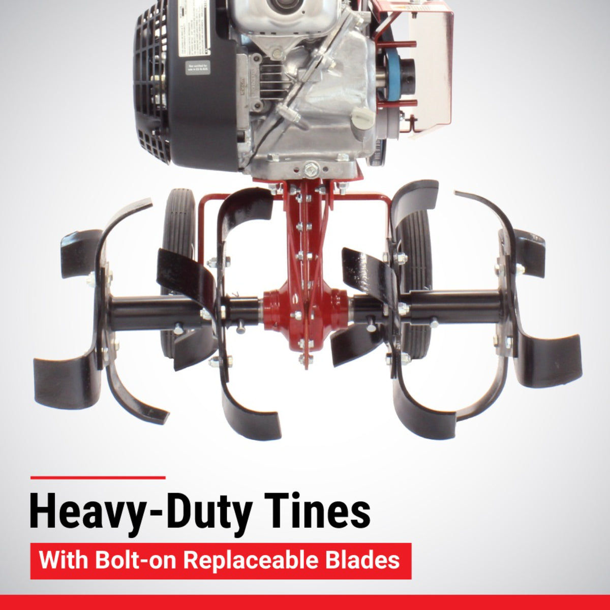 Maxim MS50H Mid Size Tiller, Honda GC160, Adjustable Tilling Width