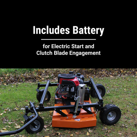 BravePro 60 in. Finish Cut Pull-Behind Mower — Honda GXV630 20 HP V-Twin