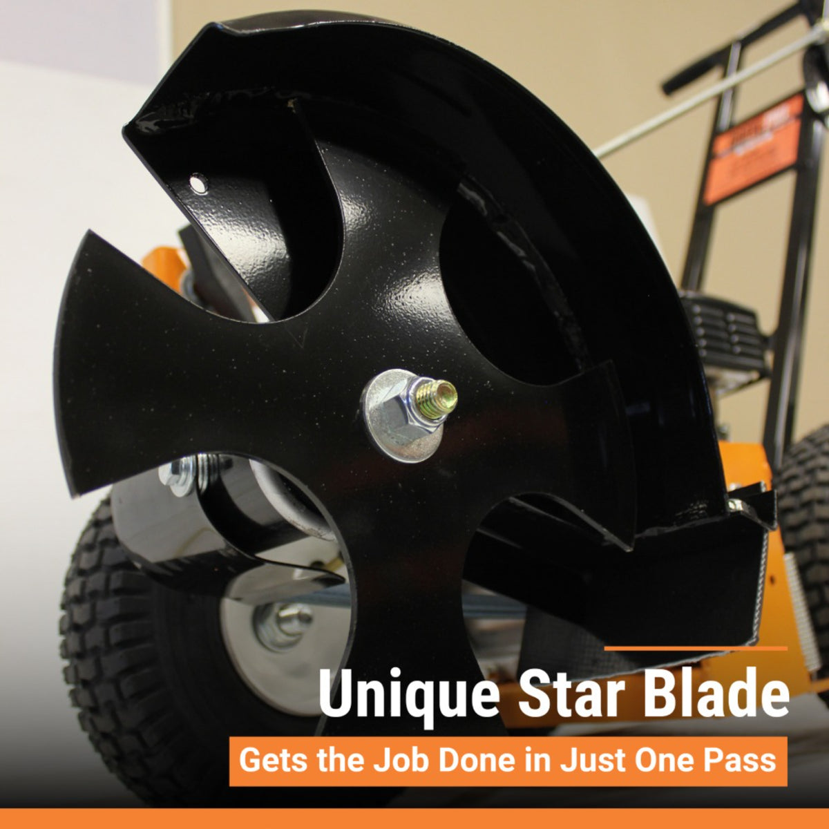 BravePro Curb Lawn Edger — Star Blade, Honda GX160