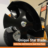 BravePro Curb Lawn Edger — Star Blade, Honda GX160
