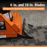 BravePro Heavy-Duty Electric Floor Stripper — 10 in. Max Blade Width