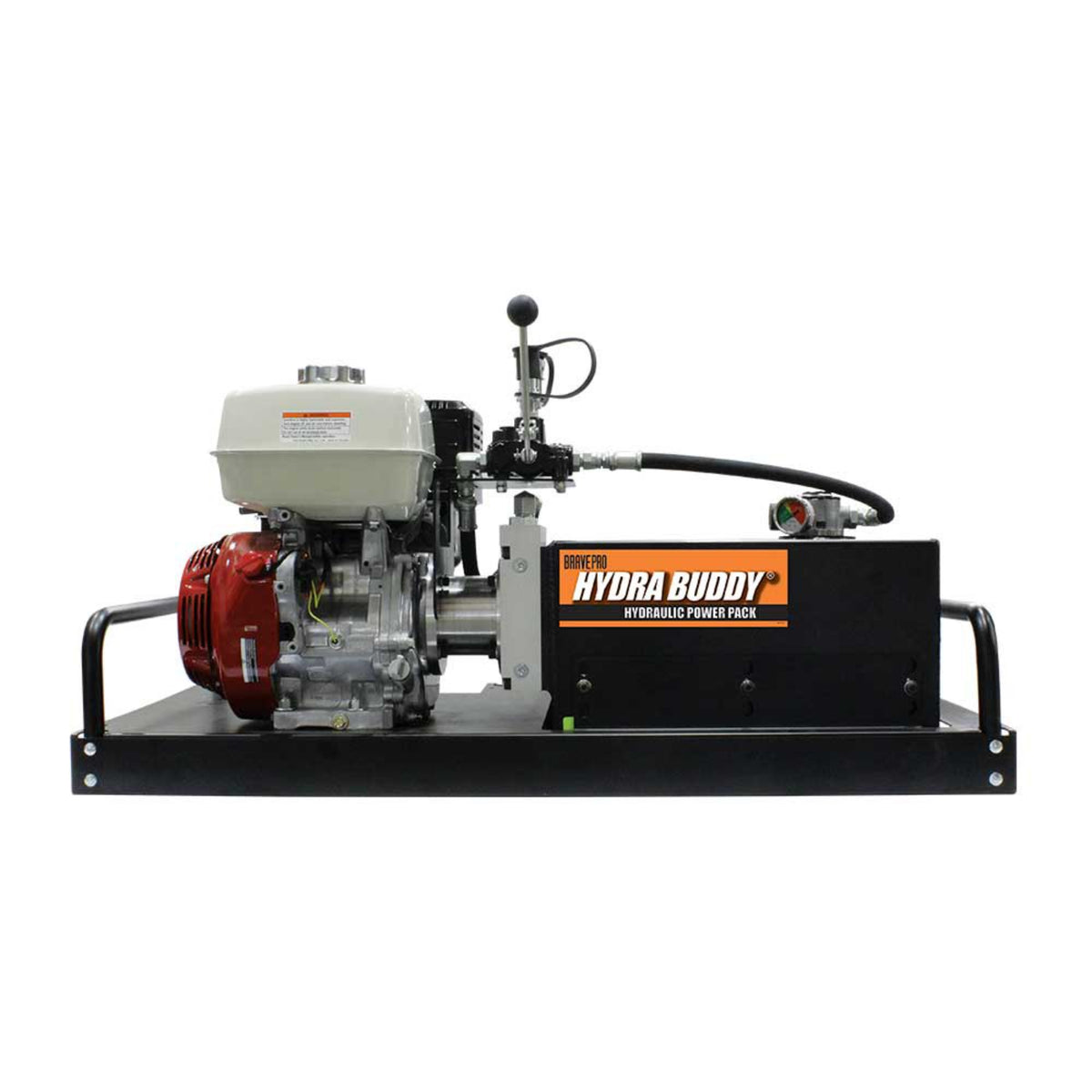 BravePro Hydra Buddy Hydraulic Power Pack — 2,000 PSI, 7 GPM, Honda GX390 Recoil Start