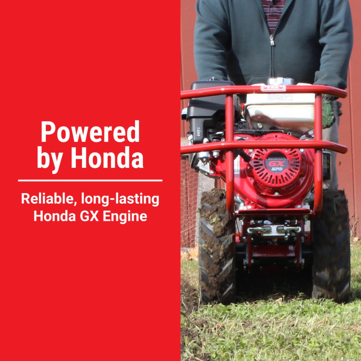 Maxim RT190H Rear Tine Hydraulic Tiller – Honda GX270, 18 in.
