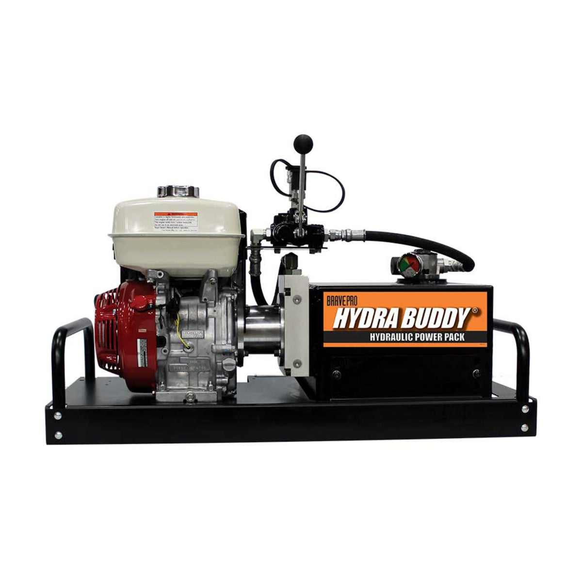 BravePro Hydra Buddy Hydraulic Power Pack — 2,000 PSI, 5.5 GPM, Honda GX270 Recoil Start