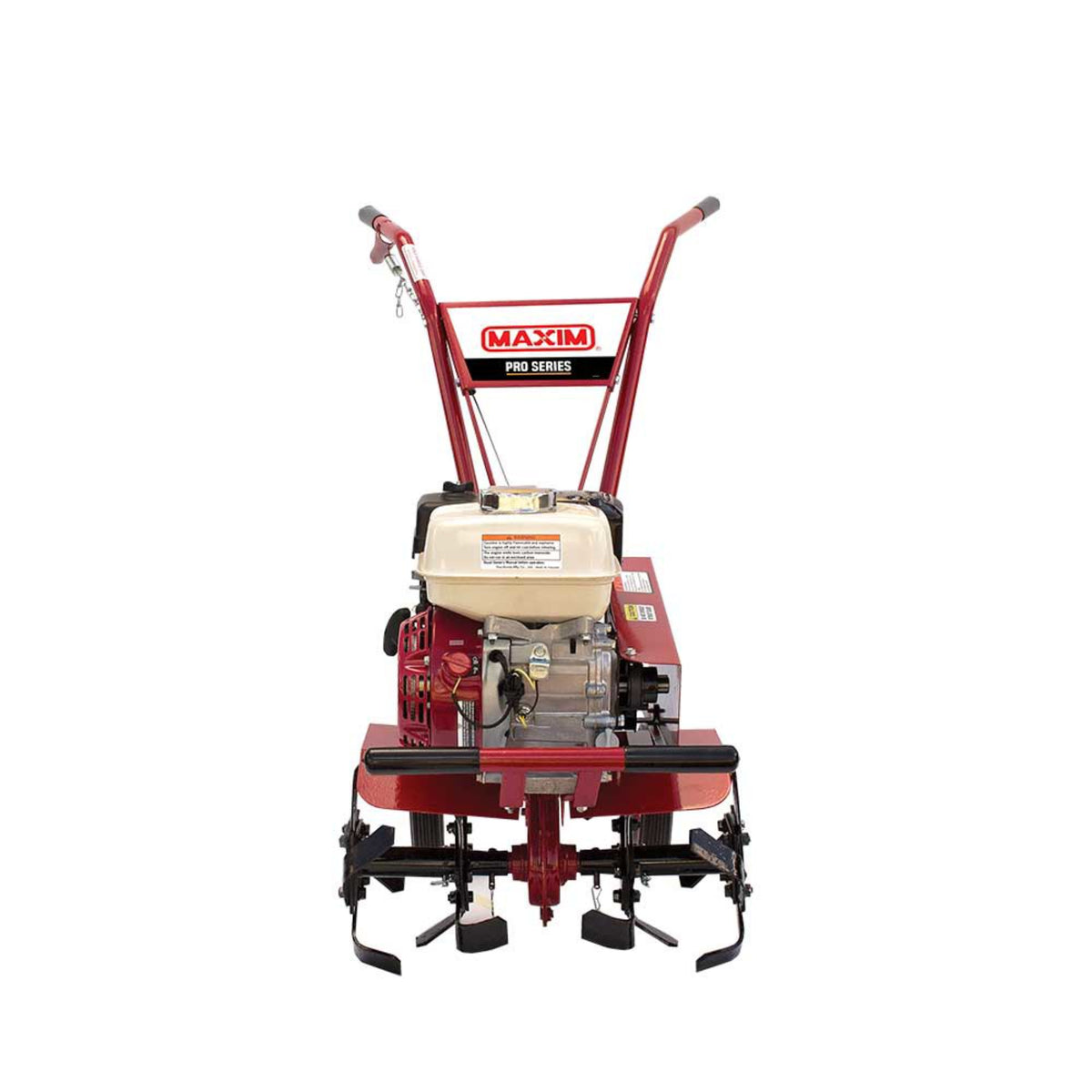 Maxim Compact Commercial Tiller, Honda GX120, Bolt-On Replaceable Tine Blades