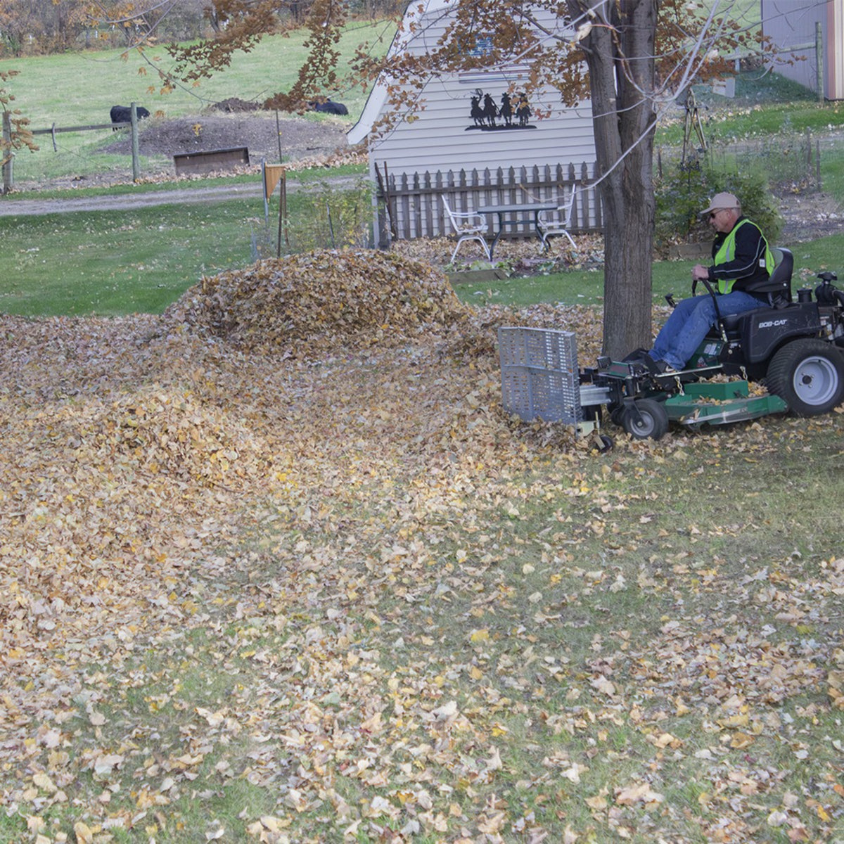 JRCO 55" Leaf Blade Plow — Front-Mount Mower Attachment