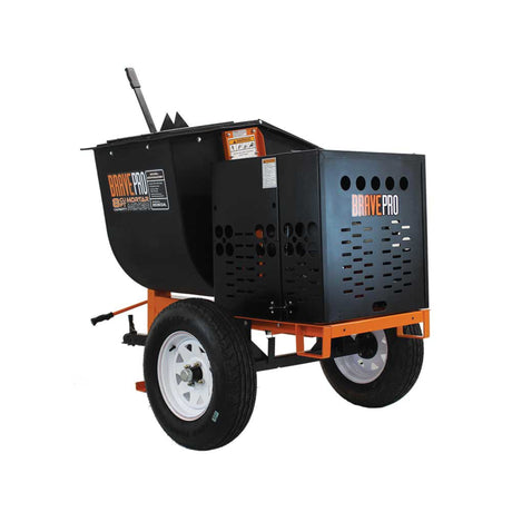 BravePro Mortar Mixer — 8 Cu. Ft. Poly Drum, Honda GX240
