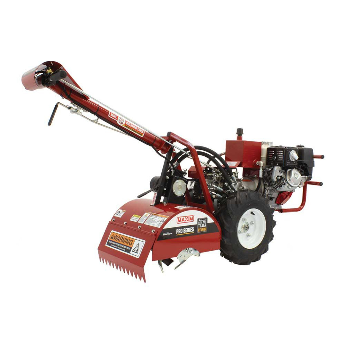 Maxim RT190H Rear Tine Hydraulic Tiller – Honda GX270, 18 in.