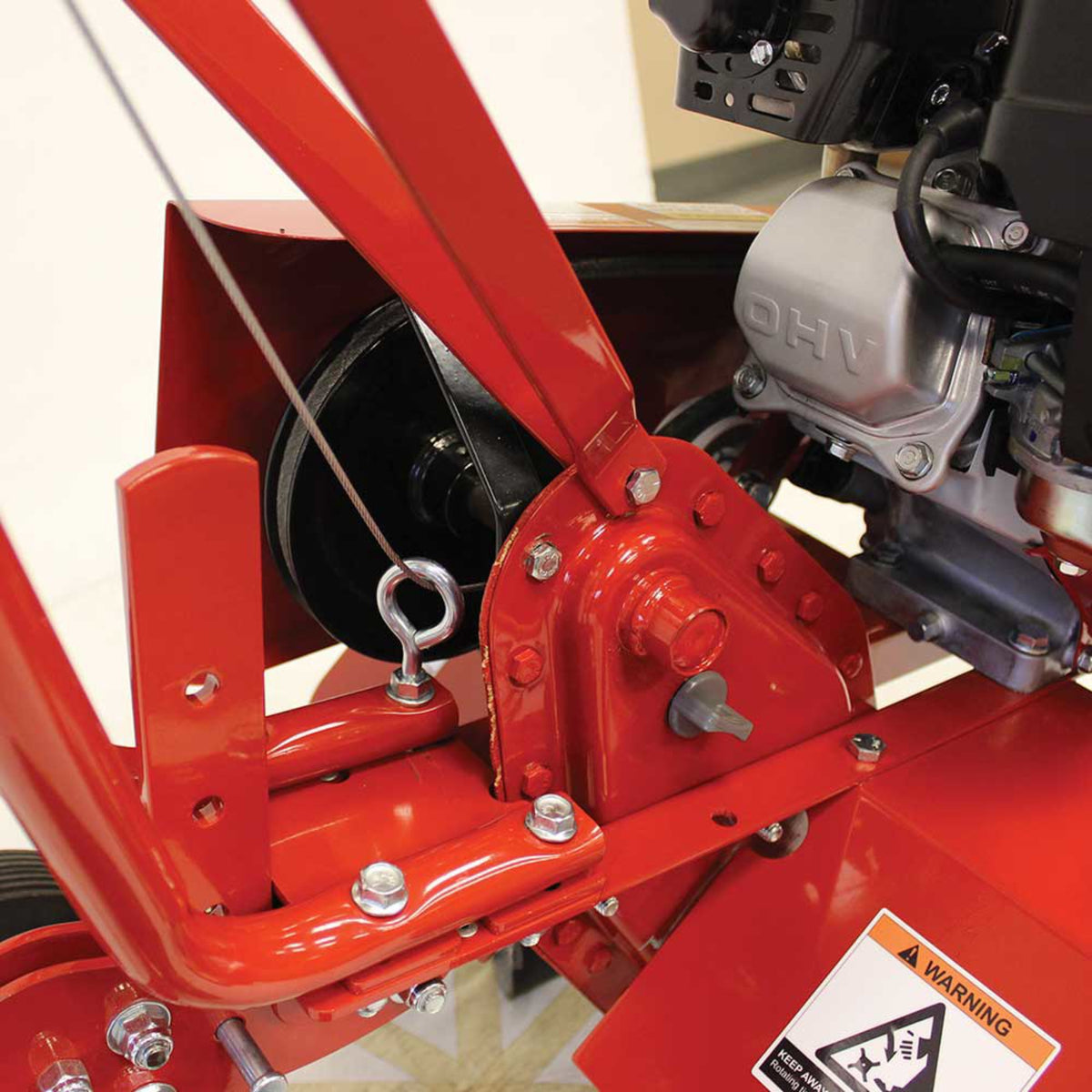 Maxim Compact Commercial Tiller, Honda GX120, Bolt-On Replaceable Tine Blades