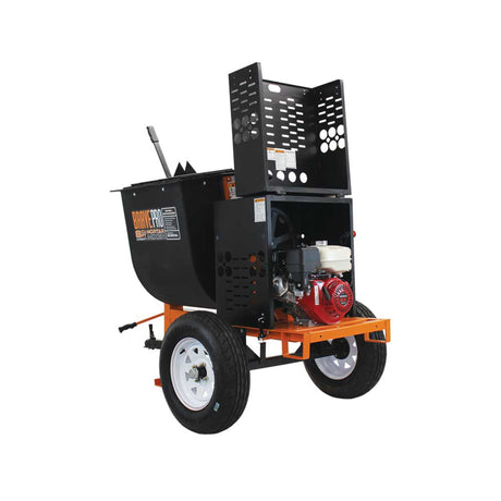 BravePro Mortar Mixer — 8 Cu. Ft. Poly Drum, Honda GX240