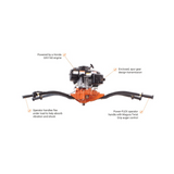 BravePro Two-Man Earth Auger — 1-3/8 in. Hex Drive, Honda GXV160