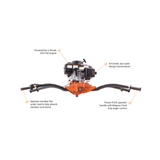 BravePro Two-Man Earth Auger — 7/8 in. Square Drive, Honda GXV160