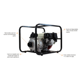 BravePro Trash Pump — 2 in. Commercial Grade, Honda GX200