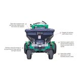 JRCO Broadcast Spreader — Hitch Mount, Cable Control, Brushless Motor