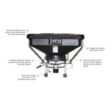 JRCO Broadcast Spreader — Front-Mount, Foot Control, Brushless Motor