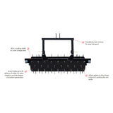 Maxim 48 in. Spike Aerator, 3-Point Hitch, Water-Fillable Drum