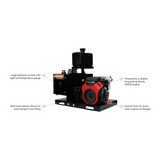 BravePro Skid Mount Hydraulic Power Pack — 2,000 PSI, 14 GPM, Honda GX630 Electric Start