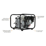 BravePro Trash Pump — 2 in. NPT, Honda GX200