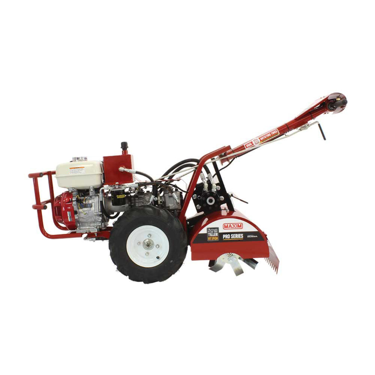 Maxim RT190H Rear Tine Hydraulic Tiller – Honda GX270, 18 in.