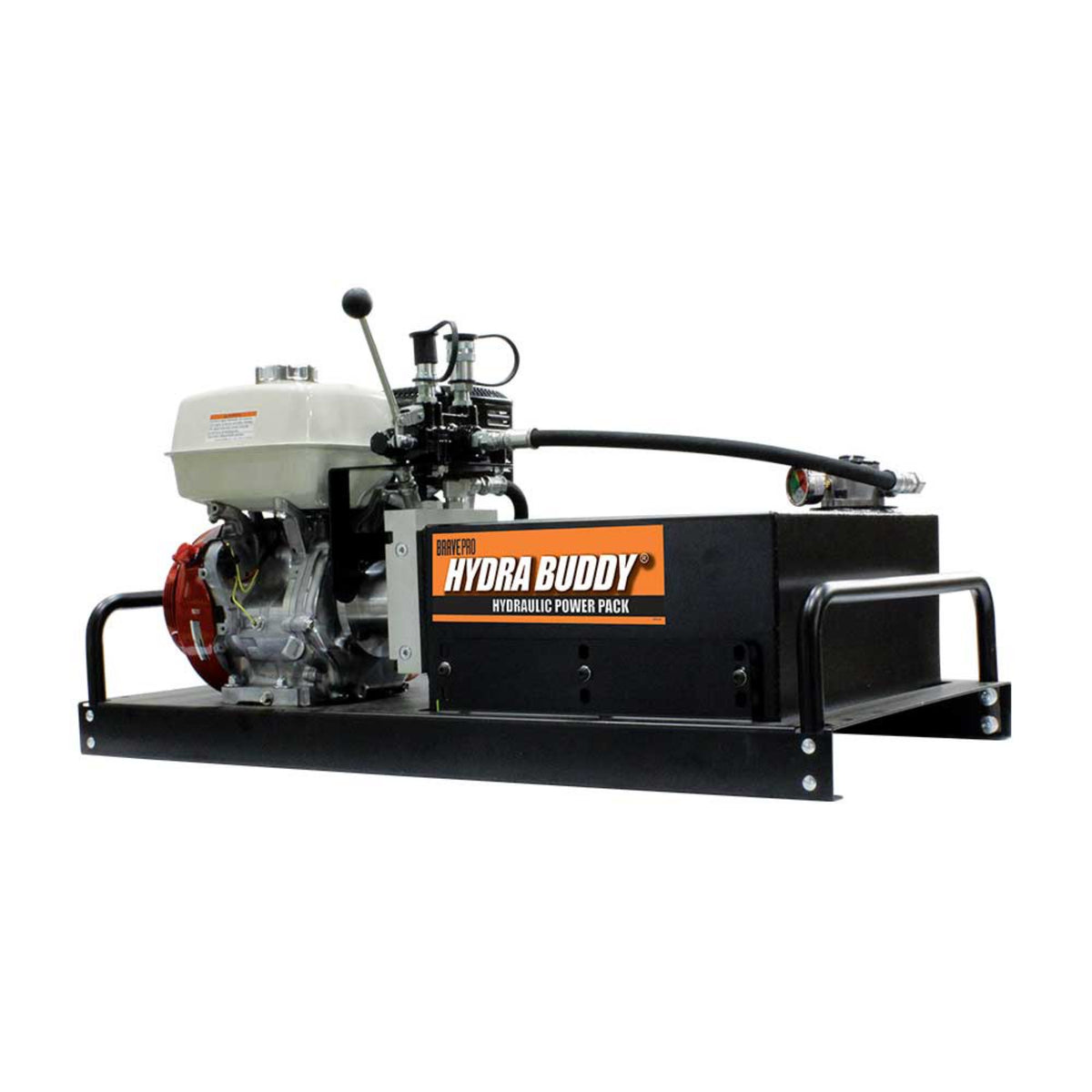 BravePro Hydra Buddy Hydraulic Power Pack — 2,000 PSI, 7 GPM, Honda GX390 Recoil Start