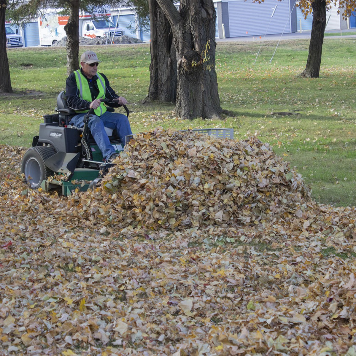 JRCO 55" Leaf Blade Plow — Front-Mount Mower Attachment