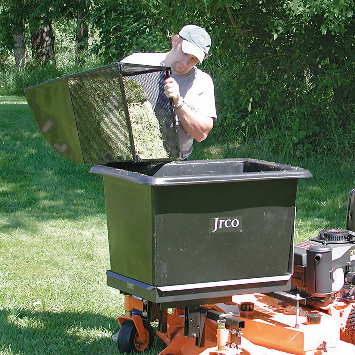 JRCO Transporter — Front-Mount Carrier Tray for Mowers