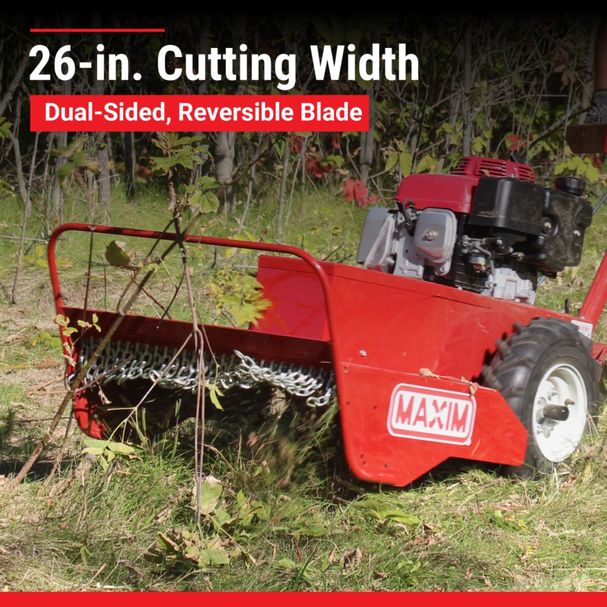 Maxim Brush Cutter, Honda GXV390, 26 in. Cut, Hydro Transaxle