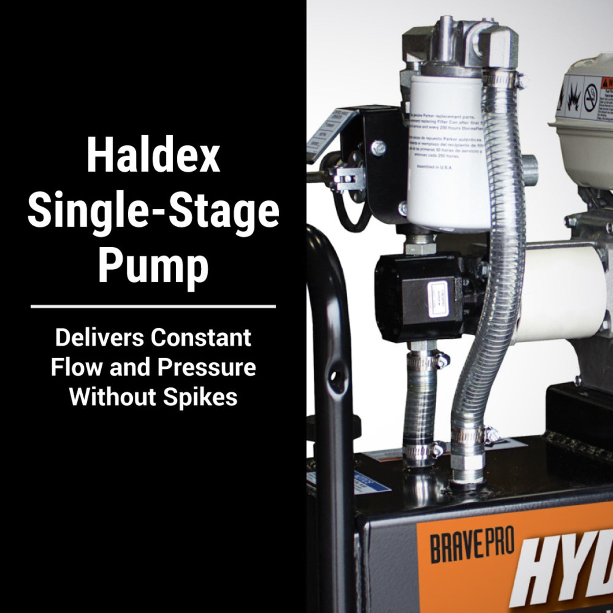 BravePro Hydra Buddy Hydraulic Power Pack — 900 PSI, 7 GPM, Honda GX160 Recoil Start
